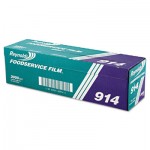 REY 914 PVC Film Roll w/Cutter Box, 18" x 2000ft, Clear RFP914