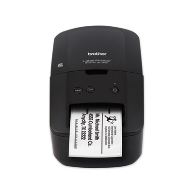 Brother QL-600 Economic Desktop Label Printer, 44 Labels/min Print Speed, 5.1 x 8.8 x 6.1