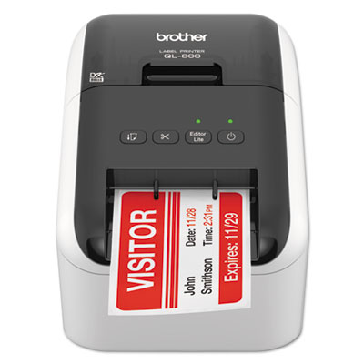 Brother QL-800 High-Speed Professional Label Printer, 93 Labels/min Print Speed, 5 x 8.75 x 6 BRTQL800