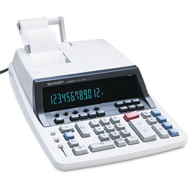 Sharp QS-2760H Two-Color Ribbon Printing Calculator, Black/Red Print, 4.8 Lines/Sec SHRQS2760H