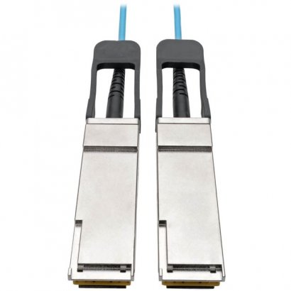 Tripp Lite QSFP+ to QSFP+ Active Optical Cable - 40Gb, AOC, M/M, Aqua, 1 m (3 ft.) N28F-01M-AQ