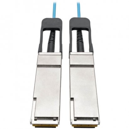 Tripp Lite QSFP+ to QSFP+ Active Optical Cable - 40Gb, AOC, M/M, Aqua, 3 m (9.8 ft.) N28F-03M