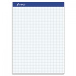 Ampad Quad Double Sheet Pad, 4 sq/in Quadrille Rule, 8.5 x 11.75, White, 100 Sheets TOP20210