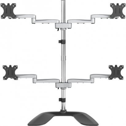 StarTech.com Quad-Monitor Stand - Articulating - Steel & Aluminum ARMQUADSS