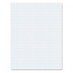 Ampad Quadrille Pads, 4 sq/in Quadrille Rule, 8.5 x 11, White, 50 Sheets TOP22000