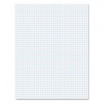 Ampad Quadrille Pads, 4 sq/in Quadrille Rule, 8.5 x 11, White, 50 Sheets TOP22000