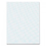 Tops Quadrille Pads, 4 Squares/Inch, 8 1/2 x 11, White, 50 Sheets TOP33041