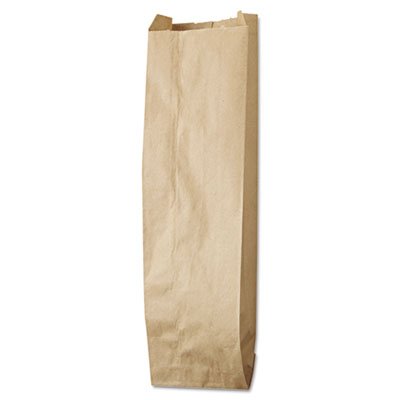 40036 Quart Paper Liquor Bag, 35lb Kraft, Standard 4 1/4 x 2 1/2 x 16, 500 bags BAGLQQUART500