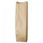 40036 Quart Paper Liquor Bag, 35lb Kraft, Standard 4 1/4 x 2 1/2 x 16, 500 bags BAGLQQUART500