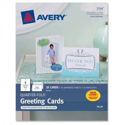 Avery Quarter Fold Card 3266