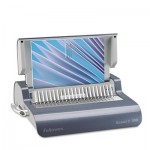 Fellowes Quasar Comb Binding System, 500 Sheets, 16 7/8 x 15 3/8 x 5 1/8, Metallic Gray