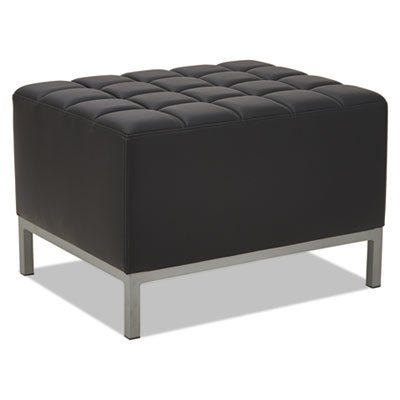 QUB Series Ottoman, 26 3/8 x 21 1/2 x 17 1/2, Black ALEQB8216