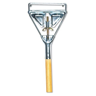 Quick Change Metal Head Mop Handle for No. 20 & Up Heads, 54in Wood Handle BWK605