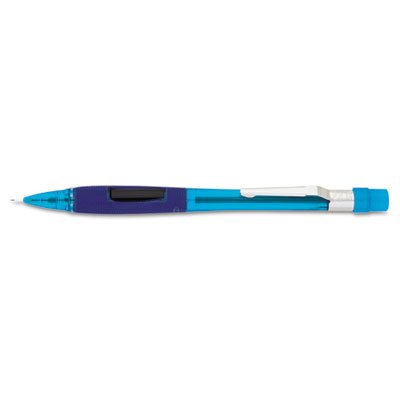 Pentel Quicker Clicker Mechanical Pencil, 0.5 mm, Transparent Blue Barrel PENPD345TC