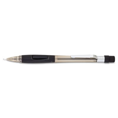 Pentel Quicker Clicker Mechanical Pencil, 0.5 mm, Transparent Smoke Barrel PENPD345TA