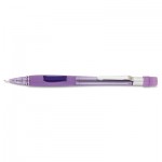 Pentel Quicker Clicker Mechanical Pencil, 0.7 mm, Transparent Violet Barrel PENPD347TV