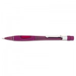 Pentel Quicker Clicker Mechanical Pencil, 0.9 mm, Transparent Burgundy Barrel PENPD349TB