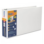 Stride QuickFit Ledger D-Ring Binder, 3" Capacity, 11 x 17, White STW94050