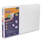 Stride QuickFit Ledger D-Ring Binder, 1" Capacity, 11 x 17, White STW94010