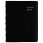At-A-Glance QuickNotes Monthly Planner, 8 1/4 x 10 7/8, Black, 2016 AAG760605
