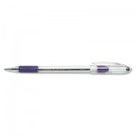 Pentel R.S.V.P. Stick Ballpoint Pen, 1mm, Trans Barrel, Violet Ink, Dozen PENBK91V