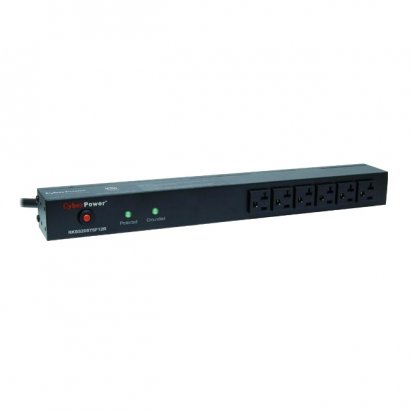 CyberPower Rackbar Surge Suppressor RM 1U 20A 18-Outlet RKBS20ST6F12R