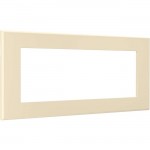Wiremold Radiant Furniture Power Center Bezel, Light Almond 16346