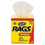 Scott Rags in a Box, POP-UP Box, 10 x 12, White, 200/Box KCC75260