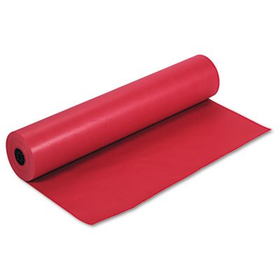 Pacon Rainbow Duo-Finish Colored Kraft Paper, 35 lbs., 36" x 1000 ft, Scarlet PAC63030
