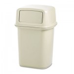 Rubbermaid Commercial FG917188BEIG Ranger Fire-Safe Container, Square, Structural Foam, 45 gal, Beige RCP917188BG