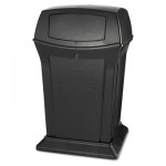 Rubbermaid Commercial FG917188BLA Ranger Fire-Safe Container, Square, Structural Foam, 45 gal, Black RCP917188BLA