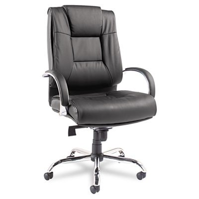 ALERV44LS10C Ravino Big & Tall Series High-Back Swivel/Tilt Leather Chair, Black ALERV44LS10C