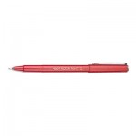 Pilot Razor Point II Stick Porous Point Marker Pen, 0.2mm, Red Ink/Barrel, Dozen PIL11011