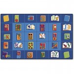 Reading Book Rectangle Seating Rug 2607