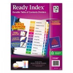 Avery Ready Index Customizable Table of Contents Multicolor Dividers, 12-Tab, Letter AVE11141