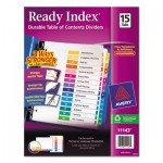 Avery Ready Index Customizable Table of Contents Multicolor Dividers, 15-Tab, Letter AVE11143