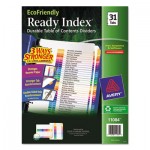 Avery Ready Index Customizable Table of Contents Multicolor Dividers, 31-Tab, Letter AVE11084