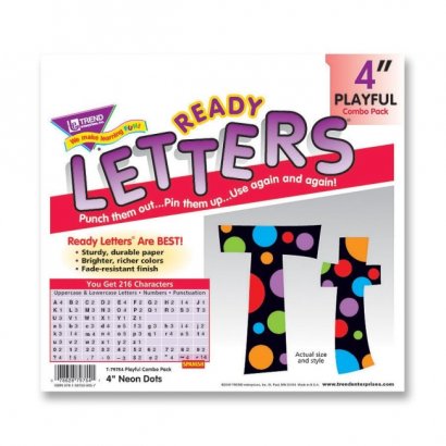 Ready Letters with Neon Dots 79754