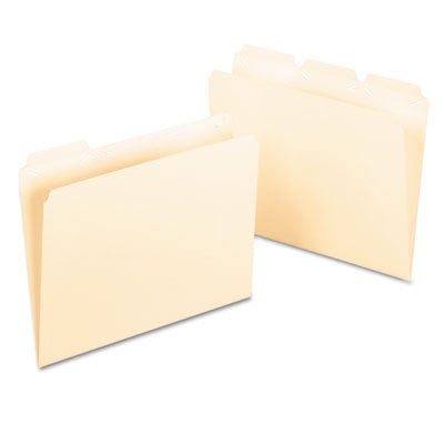 Pendaflex Ready-Tab File Folders, 1/3 Cut Top Tab, Letter, Manila, 50/Box PFX42336