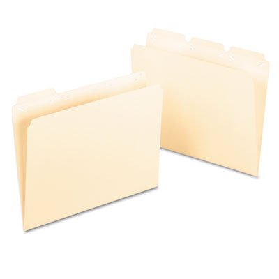 Pendaflex Ready-Tab File Folders, 1/3 Cut Top Tab, Letter, Manila, 50/Box PFX42336