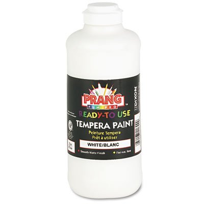 Prang Ready-to-Use Tempera Paint, White, 16 oz DIX21609
