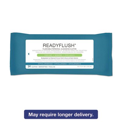 ReadyFlush Biodegradable Flushable Wipes, 8 x 12, 24/Pack MIIMSC263810