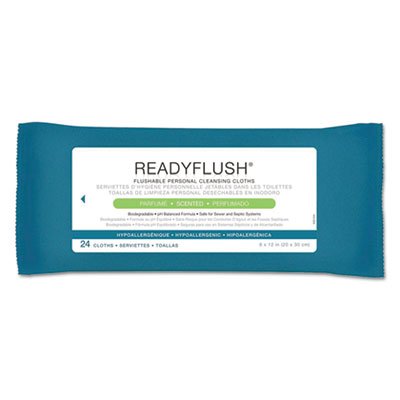 ReadyFlush Biodegradable Flushable Wipes, 8 x 12, 24/Pack, 24 Pack/Carton MIIMSC263810CT