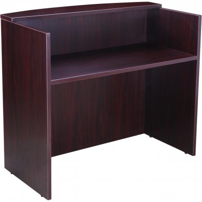 Boss Reception Desk, 71W x 30/36D x 42H, Mahagony N169-M