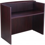 Boss Reception Desk, 71W x 30/36D x 42H, Mahagony N169-M