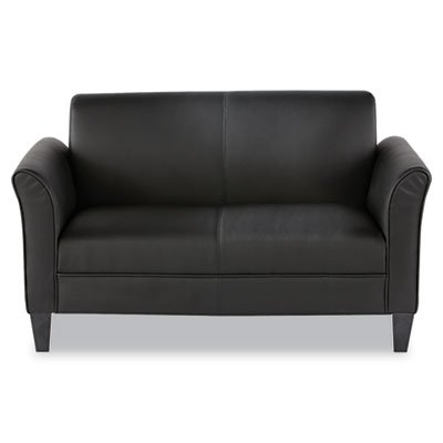 ALERL22LS10B Reception Lounge Furniture, 2-Cushion Loveseat, 55-1/2w x 31-1/2d x 32h, Black ALERL22LS10B