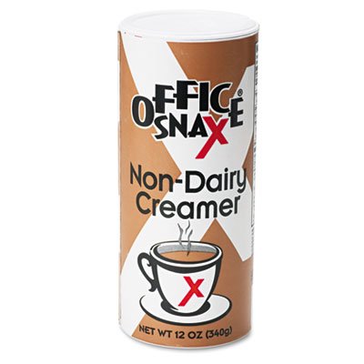 Office Snax 0020CT Reclosable Canister of Powder Non-Dairy Creamer, 12oz, 24/Carton OFX00020CT