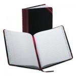 Boorum & Pease Record/Account Book, Record Rule, Black/Red, 150 Pages, 9 5/8 x 7 5/8 BOR38150R