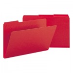 Smead Recycled Folder, One Inch Expansion, 1/3 Top Tab, Legal, Bright Red, 25/Box SMD22538