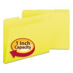 Smead Recycled Folders, One Inch Expansion, 1/3 Top Tab, Letter, Yellow, 25/Box SMD21562